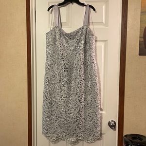 R&M Richards silver cocktail dress